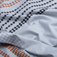 Тканина бавовна сатин для постільної білизни, натуральна тканина, постільна білизна, 120 г/м2 ВТ-345А Греммі сіра