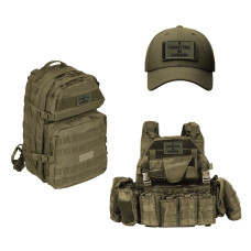 Набір шевронів 2 шт на липучці Я танки гриз, як барбарис піксель + хакі 5х8 см, вишитий патч нашивка шеврон