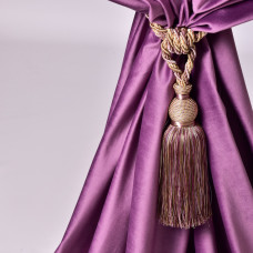 Тканина портьєрна однотонна Оксамит, шторна тканина, тканина для штор, штори, портьєри, гардіни, тканина для гардин V-19 бузок