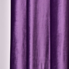 Тканина портьєрна однотонна Оксамит, шторна тканина, тканина для штор, штори, портьєри, гардіни, тканина для гардин V-20 фіолет