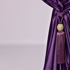 Тканина портьєрна однотонна Оксамит, шторна тканина, тканина для штор, штори, портьєри, гардіни, тканина для гардин V-20 фіолет