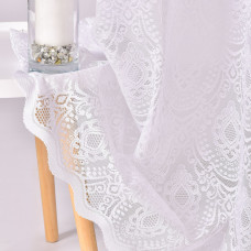 Тканина тюль жакард Роксолана V-beyaz