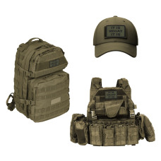 Набір шевронів 2 шт. з липучкою It is what it is 5х8 см хакі, вишитий патч нашивка шеврон тактичний