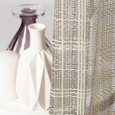 Тканина тюль жакард однотонний Dayane V-2487 бузок крем