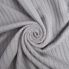 Тканина декоративна бавовна Косичка 290 гр/м2 сіра