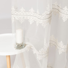 Тканина тюль фатин з вишивкою La Roch V-07
