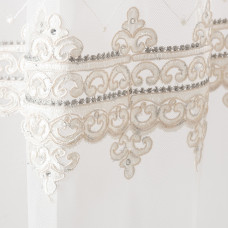 Тканина тюль фатин з вишивкою La Roch V-07