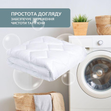 Ковдра ДобраНіч IDEIA 200х220 см всесезонна антиалергенна щіл 300 г/м2 біла