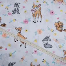 Тканина бязь ранфорс для постільної білизни 2,4 м 12670 Бембі біл.