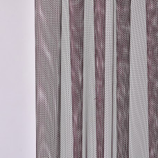 Тканина тюль сітка однотонний Соти V-313 вишня