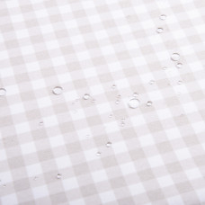 Тканина декоративна Клітка з водовідштовхувальним просоченням V-35 беж