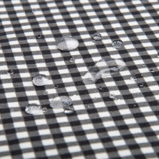 Ткань декоративная Клітинка з водовідштовхувальним просоченням V-60, жовта, для скатертин, штор, декору