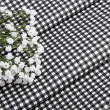 Ткань декоративная Клітинка з водовідштовхувальним просоченням V-60, жовта, для скатертин, штор, декору