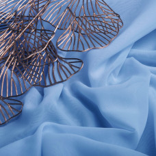 Тканина шифон Мульті блакитний