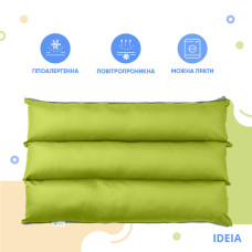 Подушка валик трансформер 40х60х10 IDEIA для подорожей, дорожній, для відпочинку на природі, салат