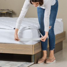 Наматрацник 120х200 см Comfort IDEIA з гумками по кутах супер щільний пл 250 гр/м2 антиалергенний білий