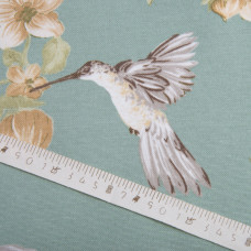 Тканина декоративна Прем'єр Колібрі з водовідштовхувальним просоченням V-64 зелена