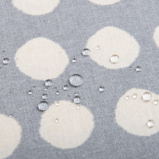 Тканина декоративна Прем'єр із водовідштовхувальним просоченням V-06 Горошок сірий