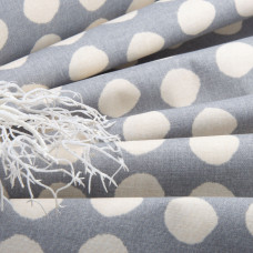 Тканина декоративна Прем'єр із водовідштовхувальним просоченням V-06 Горошок сірий
