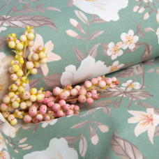 Ткань декоративная Премьер с водоотталкивающей пропиткой V-09 Лілія зелена