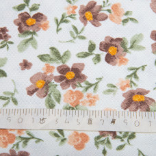 Тканина декоративна Прем'єр із водовідштовхувальним просоченням V-14 Квітка коричнева