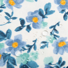 Ткань декоративная Премьер с водоотталкивающей пропиткой V-11 Квітка денім