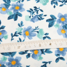 Ткань декоративная Премьер с водоотталкивающей пропиткой V-11 Квітка денім