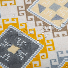 Тканина декоративна Прем'єр Орнамент із водовідштовхувальним просоченням V-003 сіра