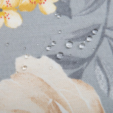 Тканина декоративна Прем'єр із водовідштовхувальним просоченням V-10 Лілія на сірому