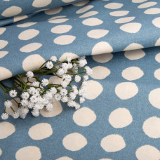 Тканина декоративна Прем'єр із водовідштовхувальним просоченням V-04 Горошок блакитний