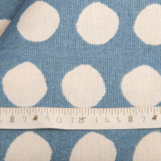 Тканина декоративна Прем'єр із водовідштовхувальним просоченням V-04 Горошок блакитний