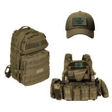 Набір шевронів 2 шт. із липучкою На зв'язку цьом, хакі та піксель 5х8 см, вишитий патч шеврон нашивка, липучка