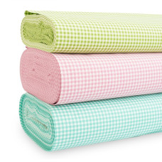 Тканина декоративна Клітина з водовідштовхувальним просоченням V-15 червона