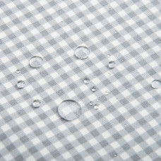 Тканина декоративна Клітинка з водовідштовхувальним просоченням V-59 сіра