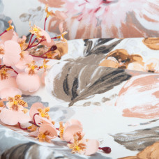 Тканина декоративна Прем'єр Квітка з водовідштовхувальним просоченням V-4 пастель