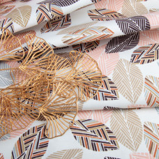 Тканина декоративна Прем'єр Листя з водовідштовхувальним просоченням V-04 беж, Листя