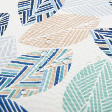 Тканина декоративна Прем'єр Листя з водовідштовхувальним просоченням V-01денім