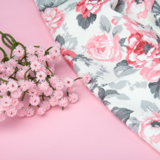 Тканина декоративна Прем'єр Шипшина з водовідштовхувальним просоченням V-04 Шипшина рожева