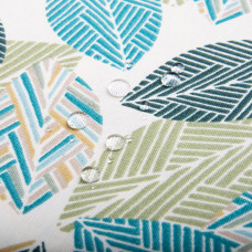 Тканина декоративна Прем'єр Листя з водовідштовхувальним просоченням зелена