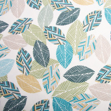 Тканина декоративна Прем'єр Листя з водовідштовхувальним просоченням зелена