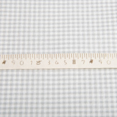 Тканина бязь ранфорс для постільної білизни 2,4 м V-1096 клітина сіра