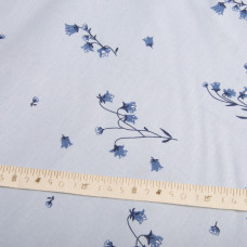 Тканина бязь ранфорс для постільної білизни 2,4 м 3.28569/61 Конвалія блакитна