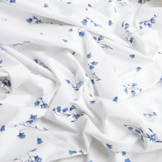 Тканина бязь ранфорс для постільної білизни 2,4 м 3.28569/17 Конвалія біла