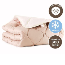 Ковдра WOOLLY вовняна IDEIA зимова 140х210 см, вовна, тепла ковдра, натуральна, овеча шерсть