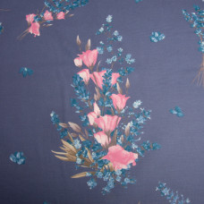 Тканина бязь ранфорс для постільної білизни 2,4 м 25216 лаванда деним