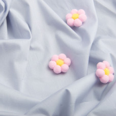 Тканина котон поплін V-1735 сіро/блак.