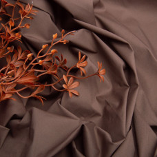 Тканина котон поплін V-1460 коричневий