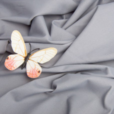 Тканина костюмна котон однотонна V- 1301 сірий