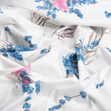 Тканина бязь ранфорс для постільної білизни 2,4 м 25216 лаванда синя