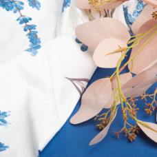 Тканина бязь ранфорс для постільної білизни 2,4 м 25216 лаванда синя